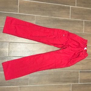 Red dickies scrub pants